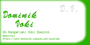 dominik voki business card